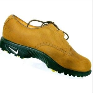 nike brown leather golf shoes